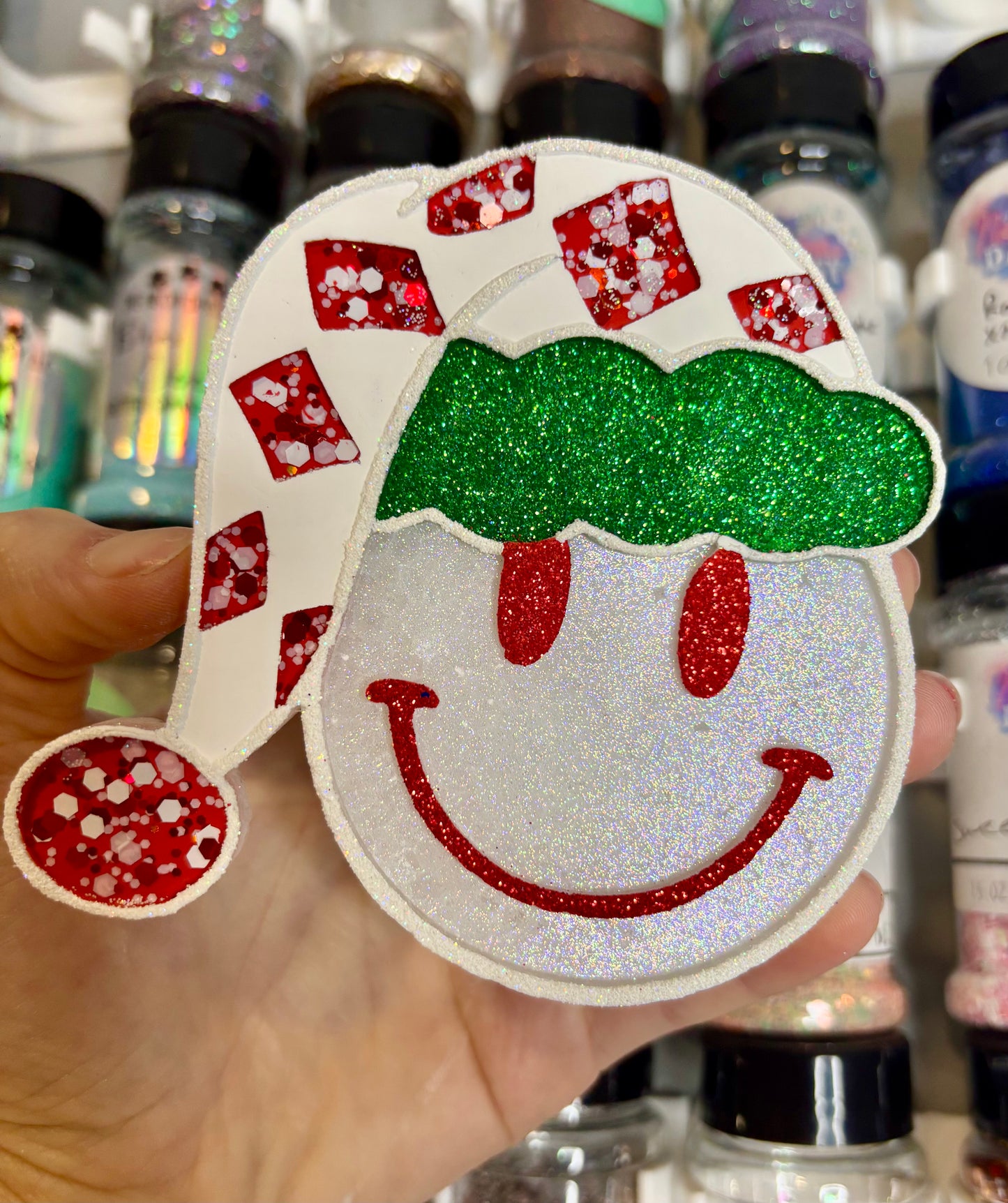 Santa Smiley Checkered