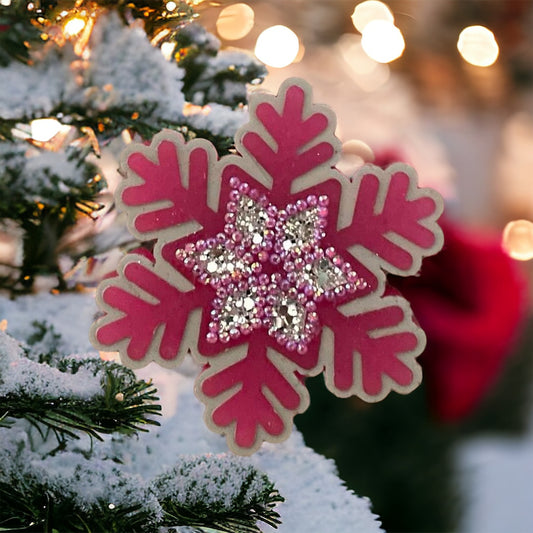 Snowflake w/ rhinestones